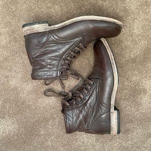 Brown Frye Lace Up Boots
